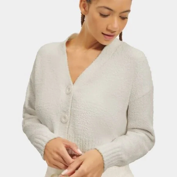 UGG Cream Nyomi Cropped Cardigan